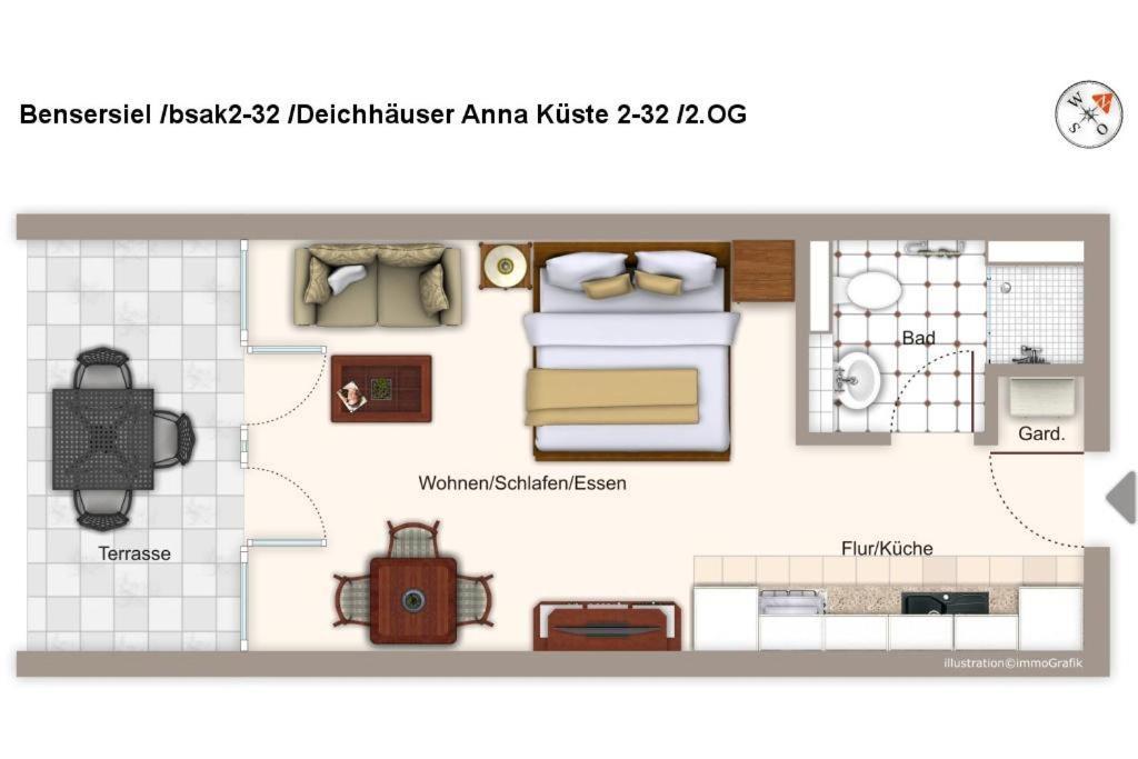 Deichhaeuser Anna Kueste Deichhaeuser Anna Kueste 2-32 Bensersiel Exterior foto